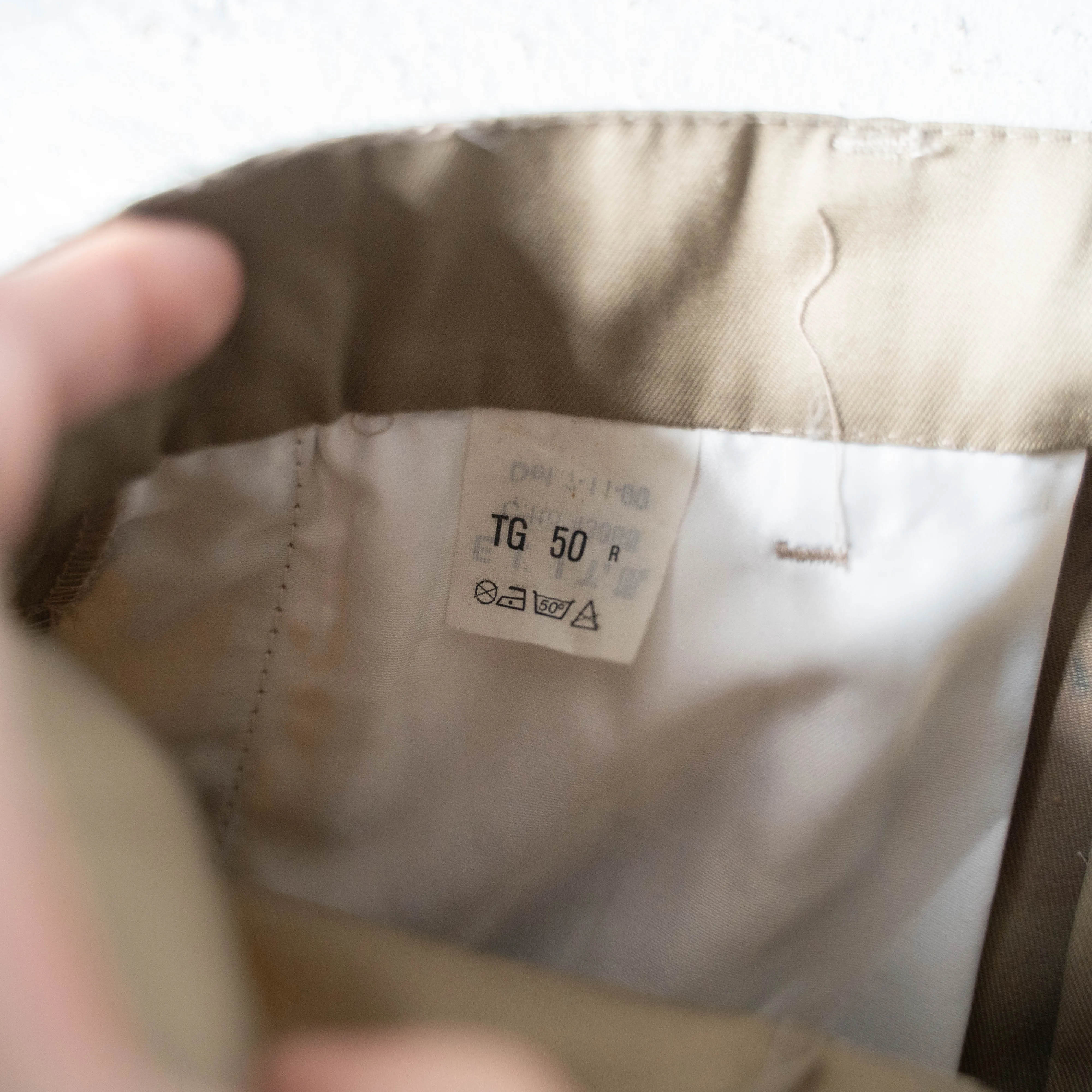 1980-90s Italian military 2tack chino shorts 'dead stock'　