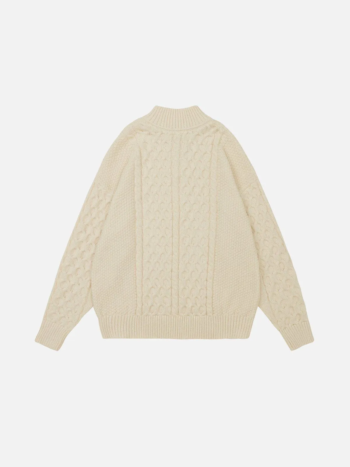 Aelfric Eden Retro 90s Half-Zip Knit Sweater