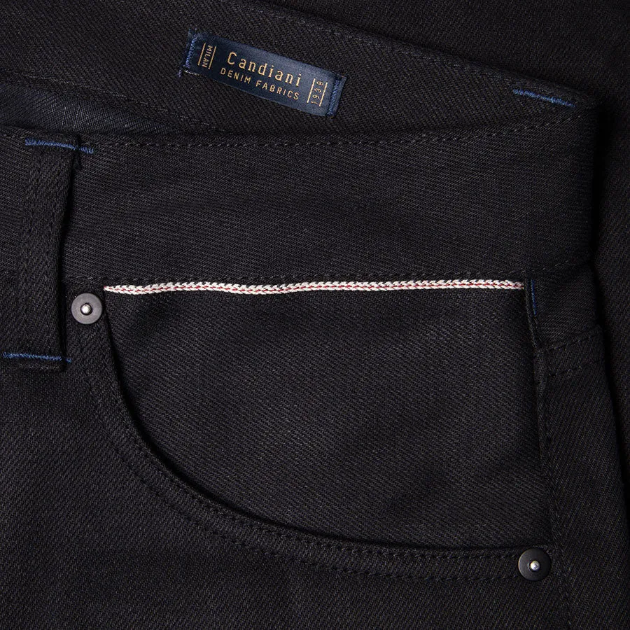 B-01 SLIM 13 oz. black selvedge