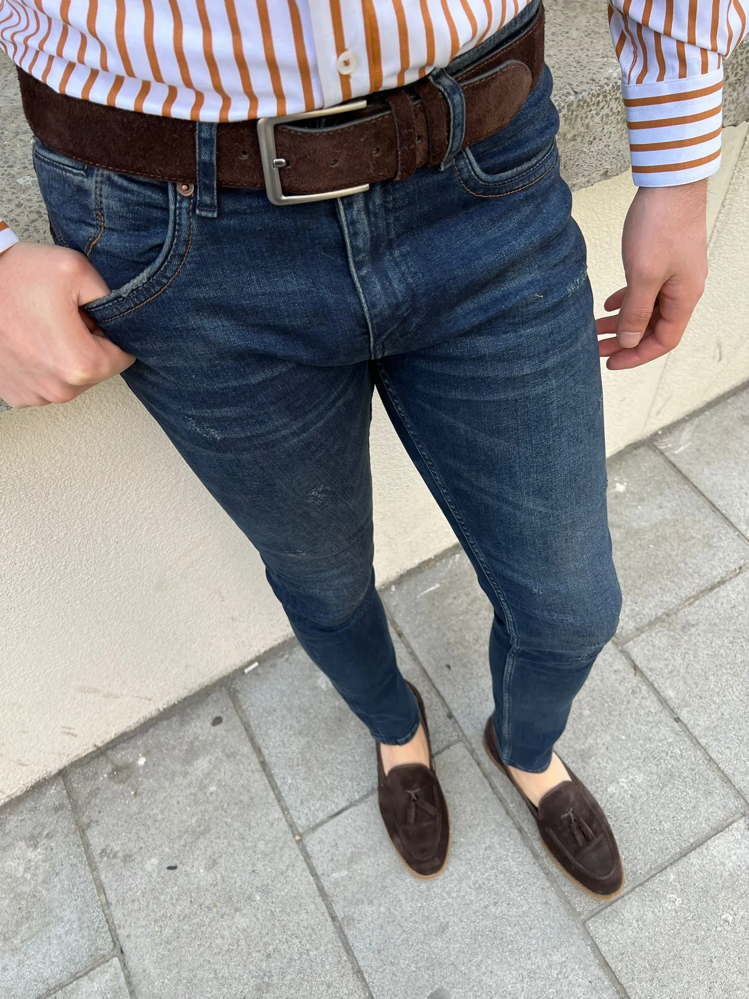 Bojoni Montebello Slim Fit Comfy Navy Jeans