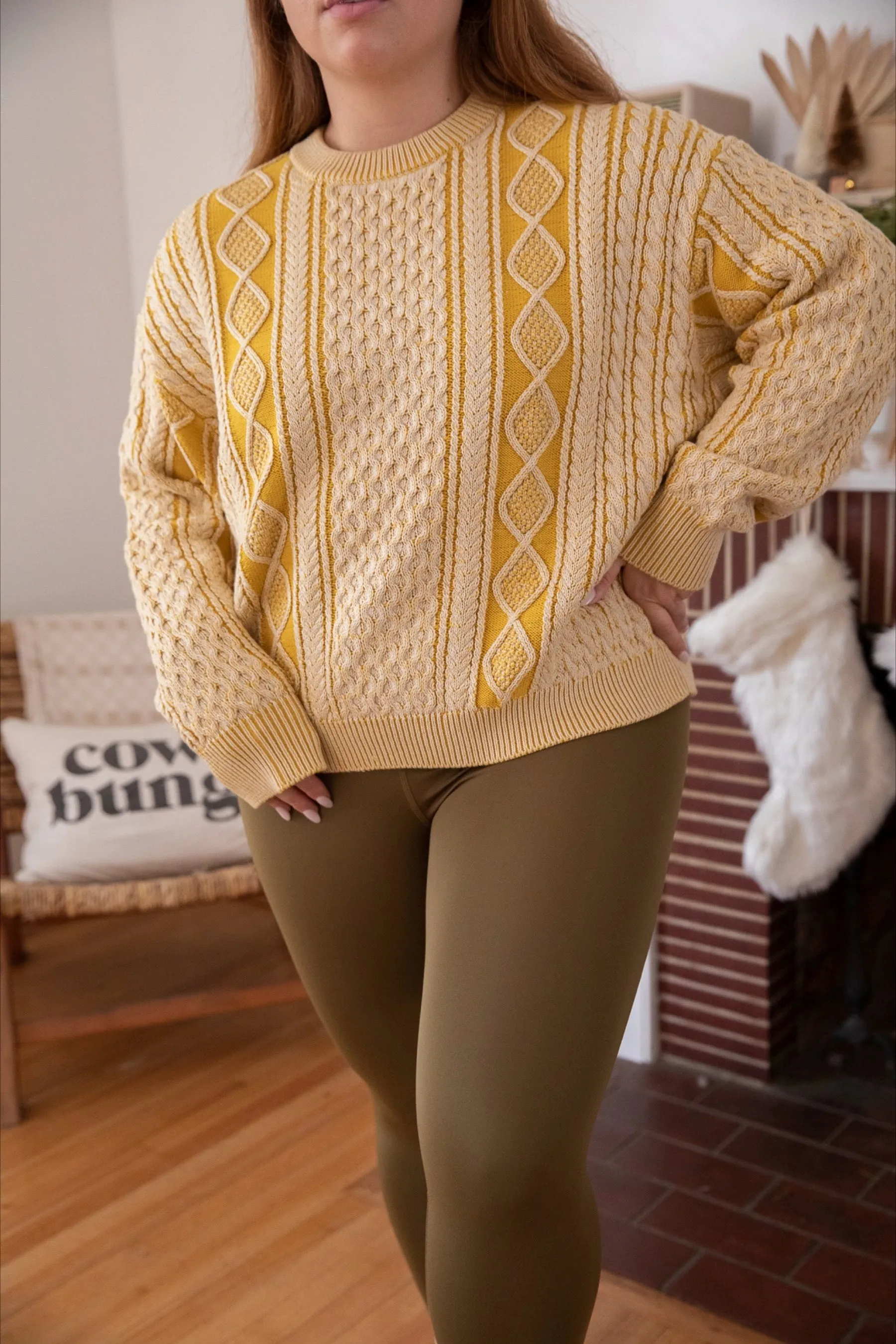 Canary Fisherman Sweater