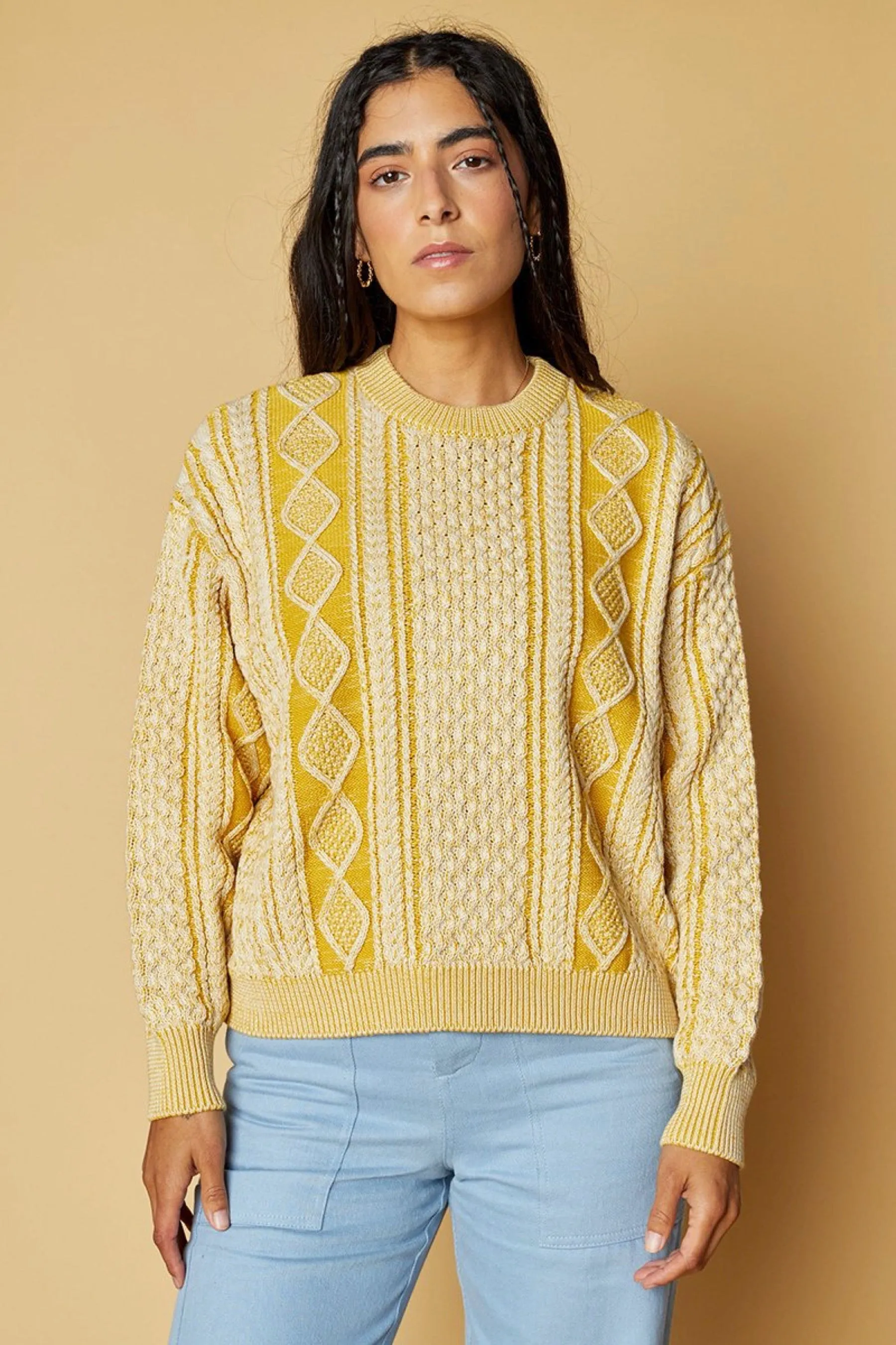 Canary Fisherman Sweater