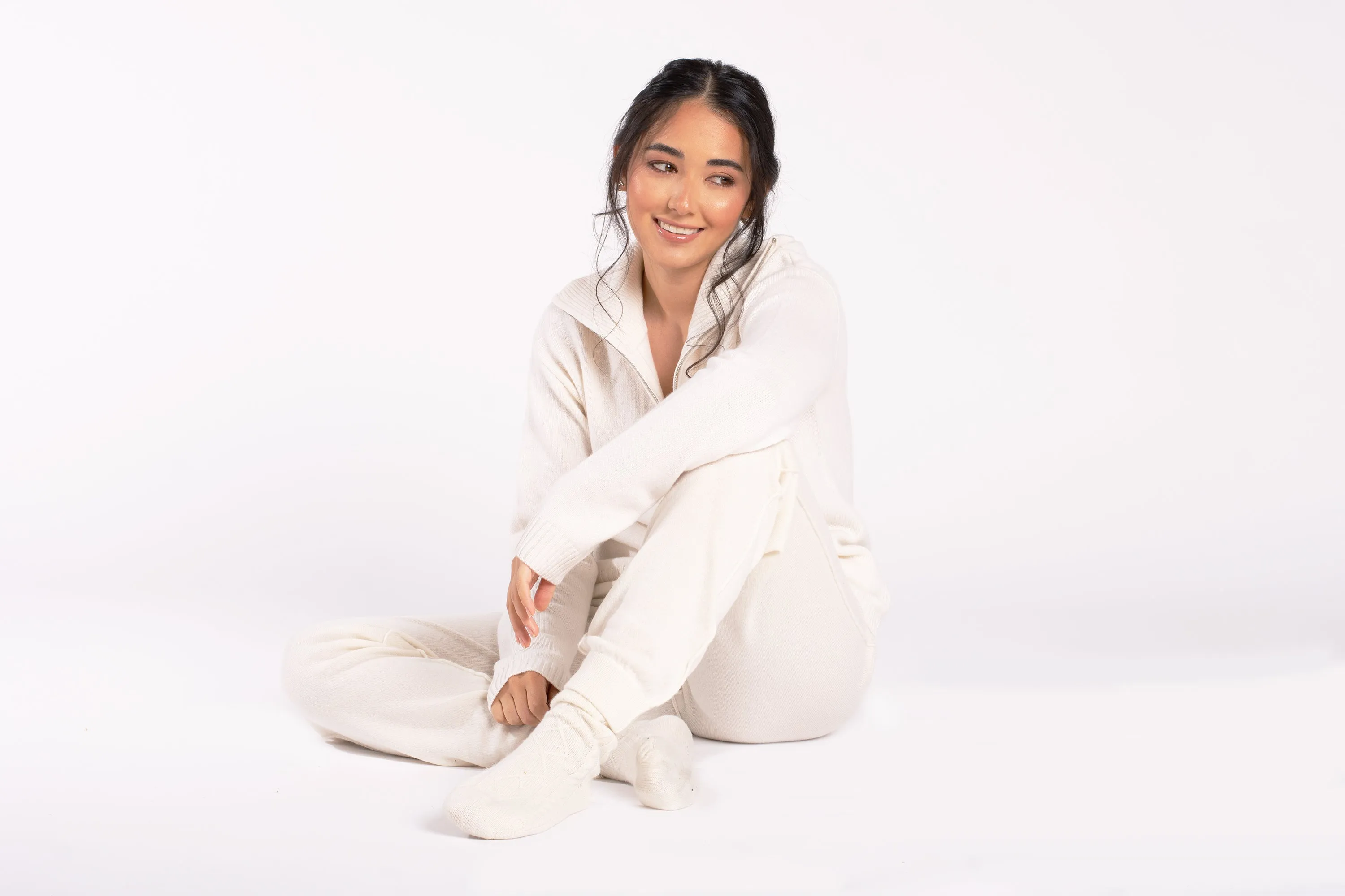 Cashmere Half-zip Pullover Sweater