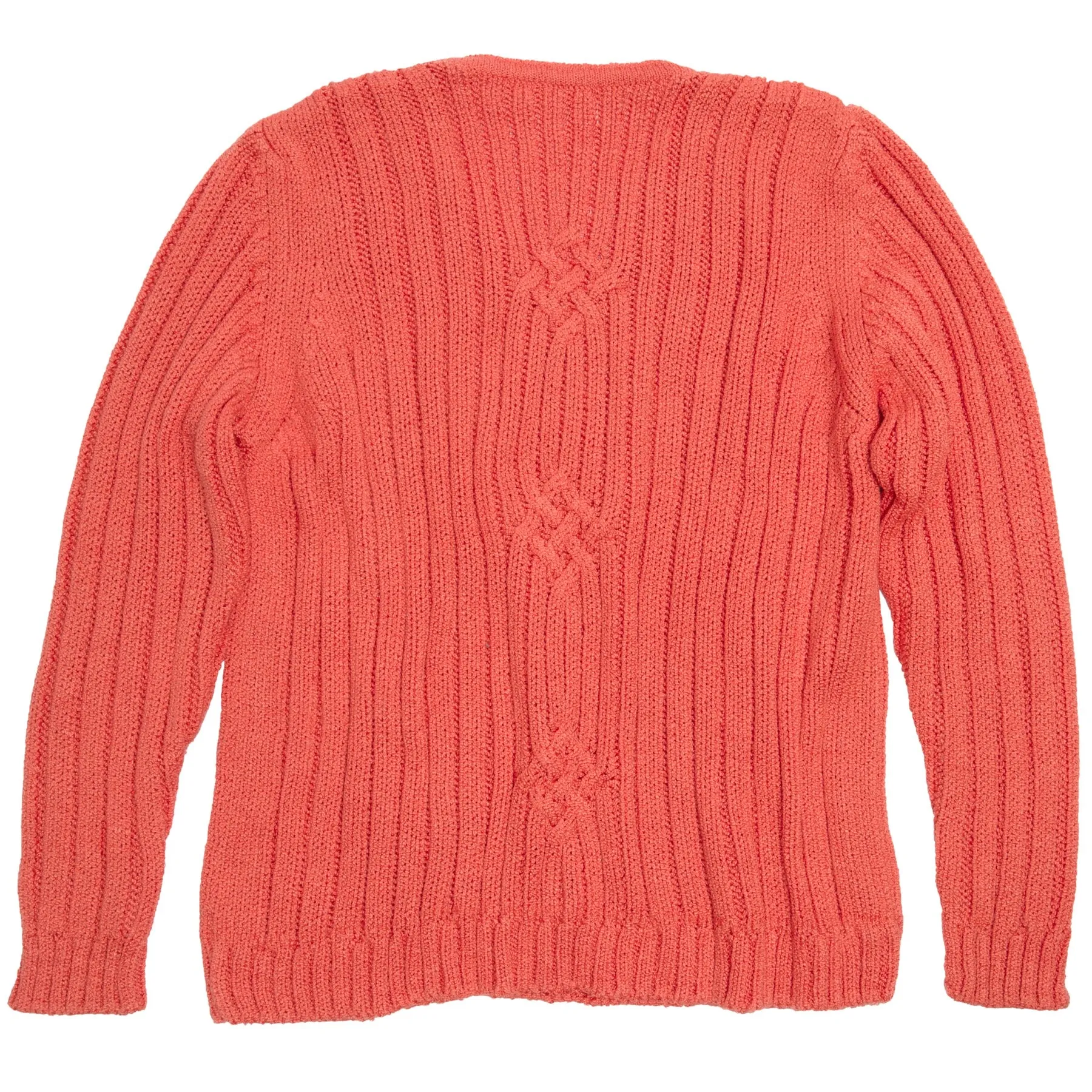 Celtic Cable Verticle Rib Knit Pullover