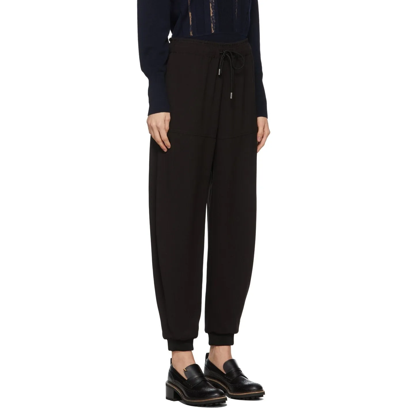 ChloÃ© Black CrÃªpe Jogger Lounge Pants