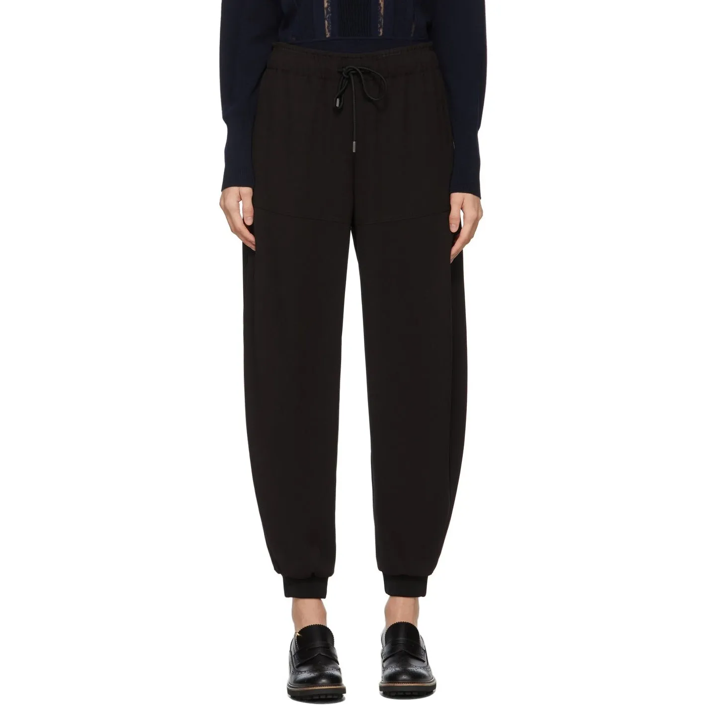 ChloÃ© Black CrÃªpe Jogger Lounge Pants