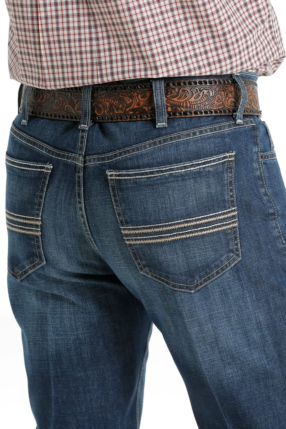 Cinch Mens Slim Fit Silver Label Jean Dark Stonewash - MB98034019