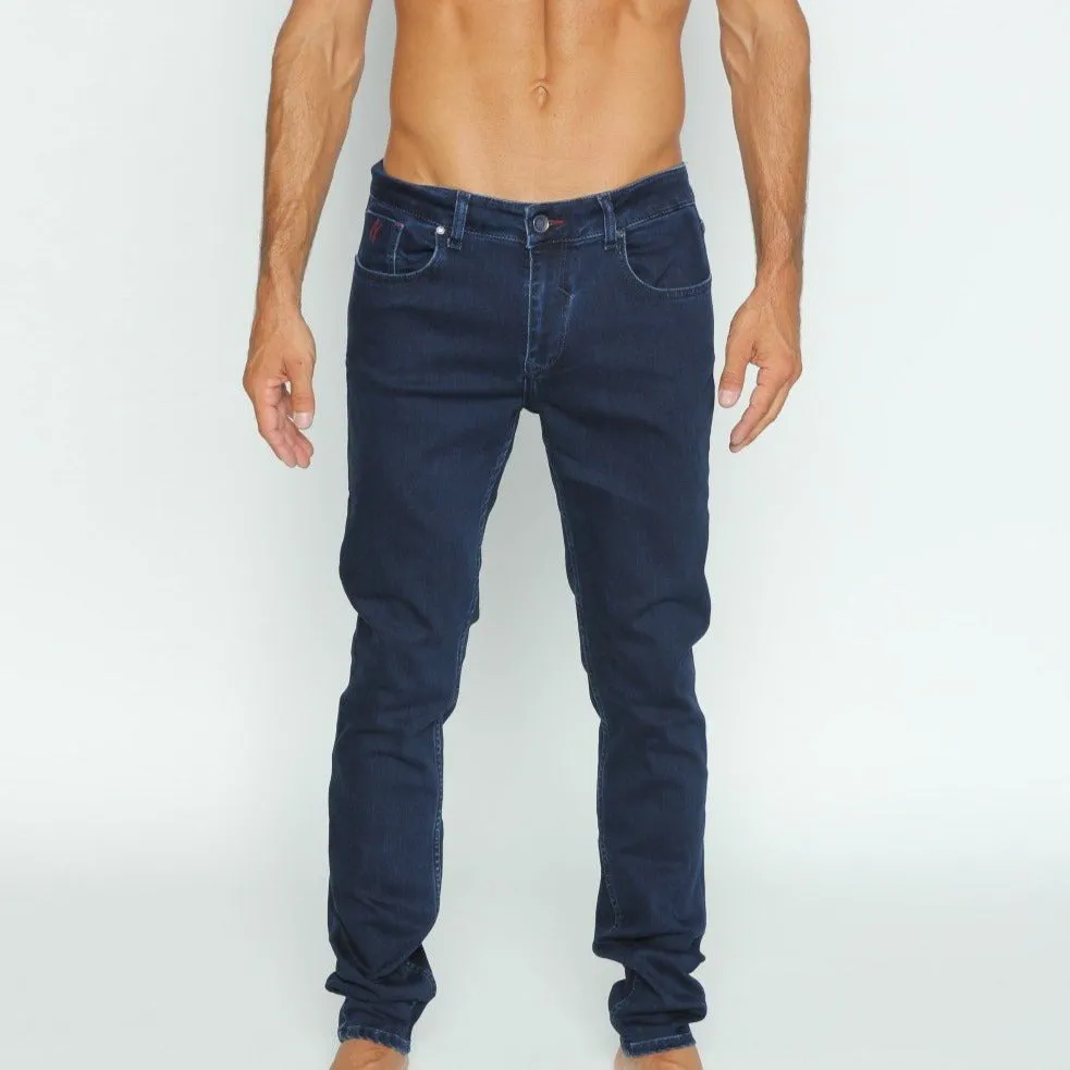 Dark Denim Slim Fit Stretch Jeans #EIG-30