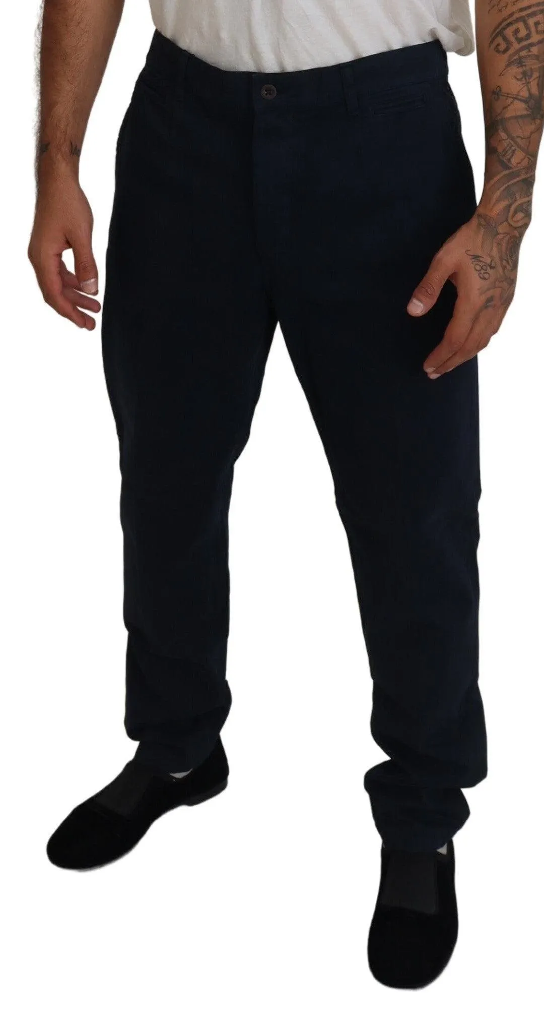Dolce & Gabbana Men's Navy Formal Pants Trousers