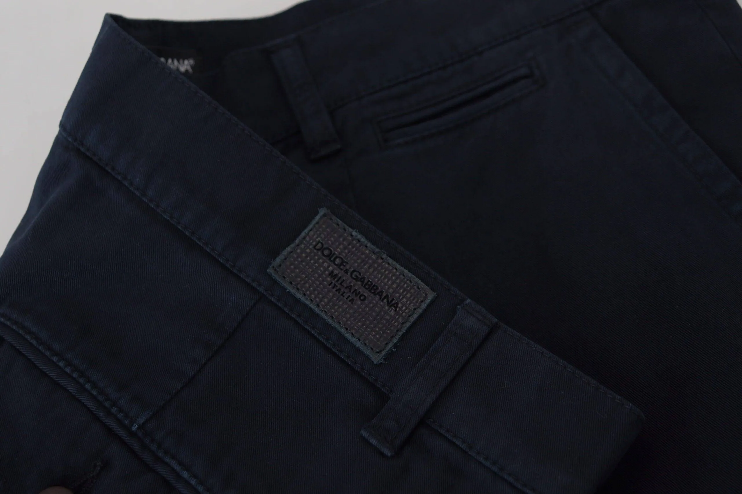 Dolce & Gabbana Men's Navy Formal Pants Trousers