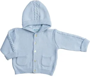 Feltman Brothers Baby / Toddler Hooded Cable Cardigan Sweater - Blue