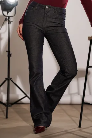 Flared jeans donker blauw - Maudy