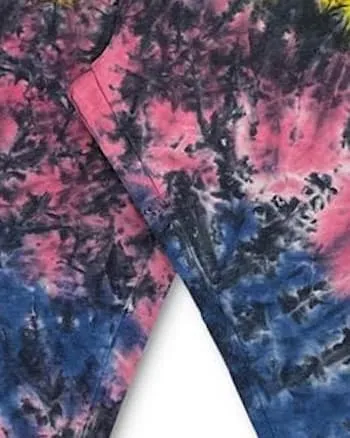 Full Circle Trends Women's Trendy  Tie Dyed Jogger Pants Green  1X | Green