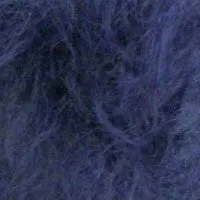 Hand-knit V neck batwing sweater (Alpaca) - Blue stripe