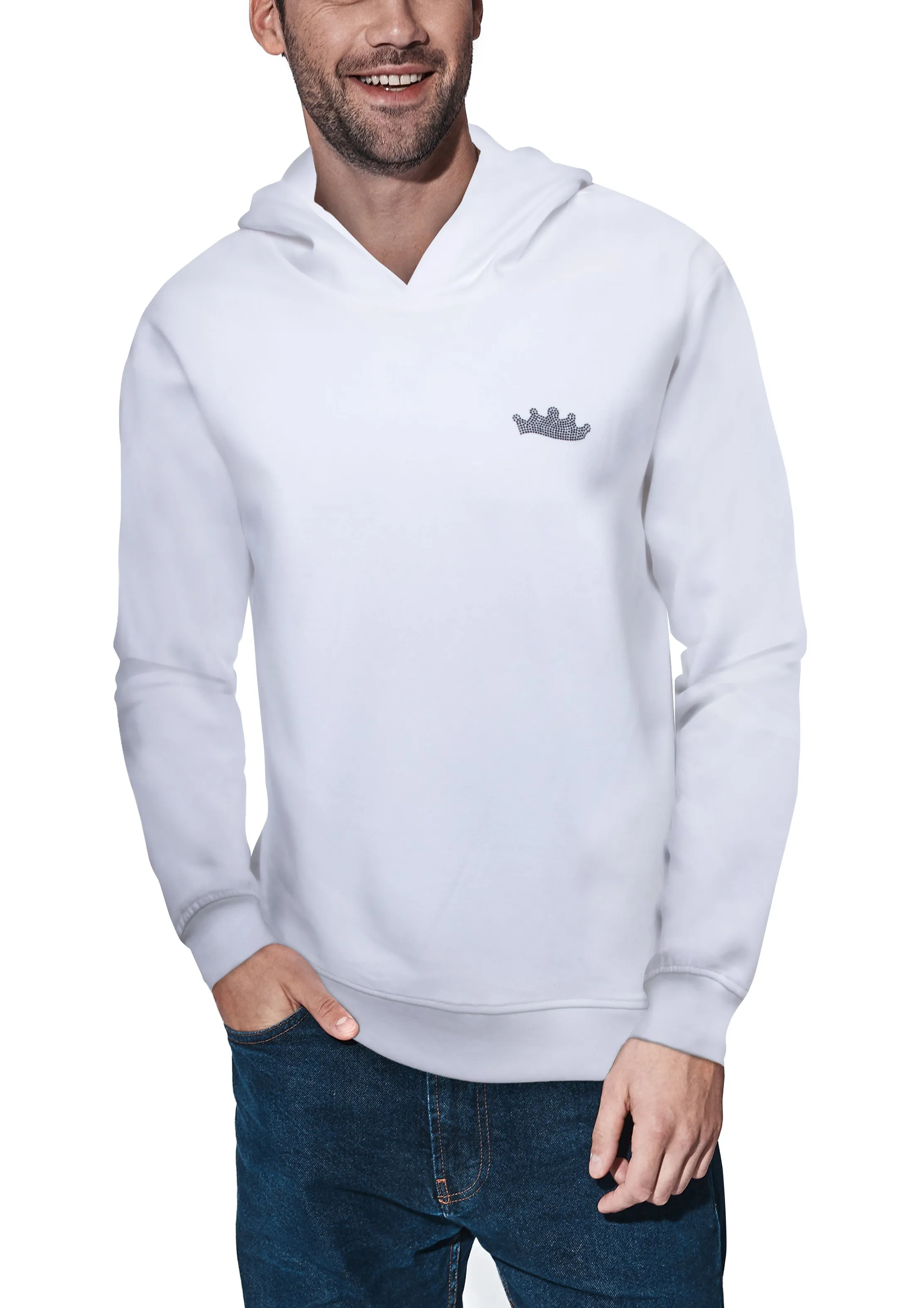 Heads Or Tails Skull & Serpent Graphic With Rhinestones Pullover Sweater