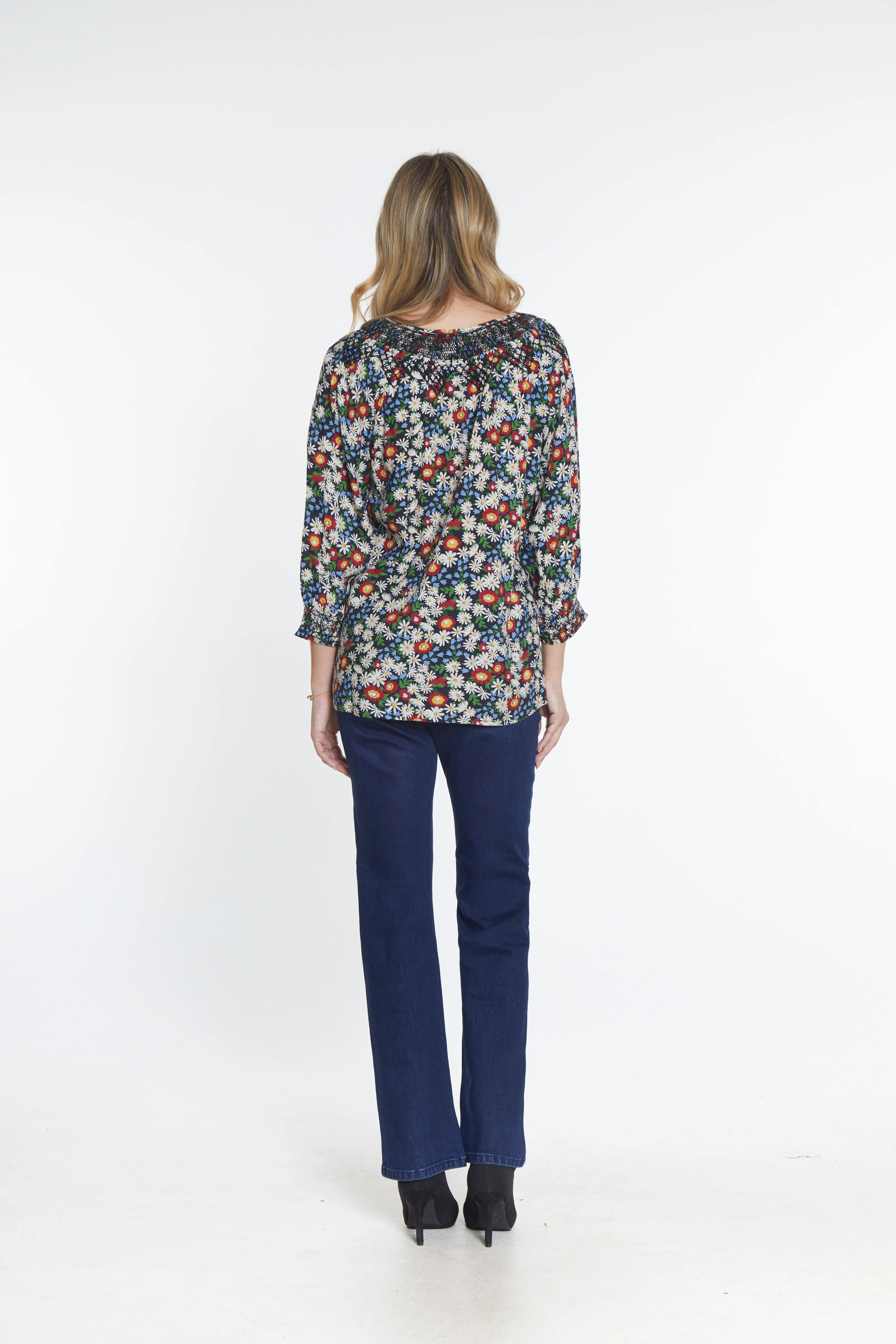 High Waisted Bootcut Jean - Dark Indigo