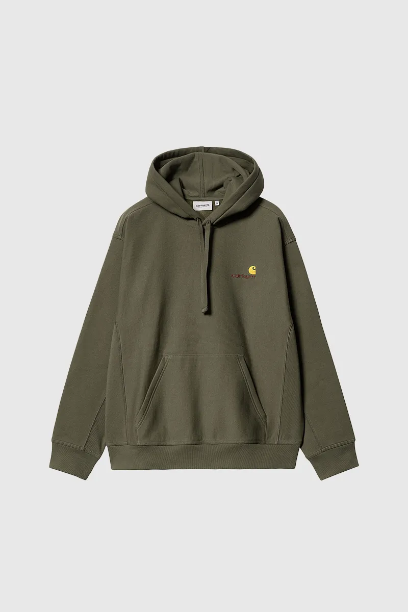 Hooded American Script Sweatshirt - Plant