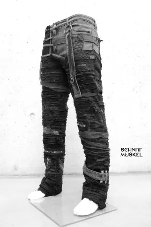Jeans "destroyed"  Unikat