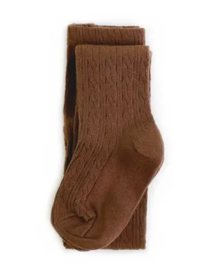Little Stocking Co. Brownie Cable Knit Tights