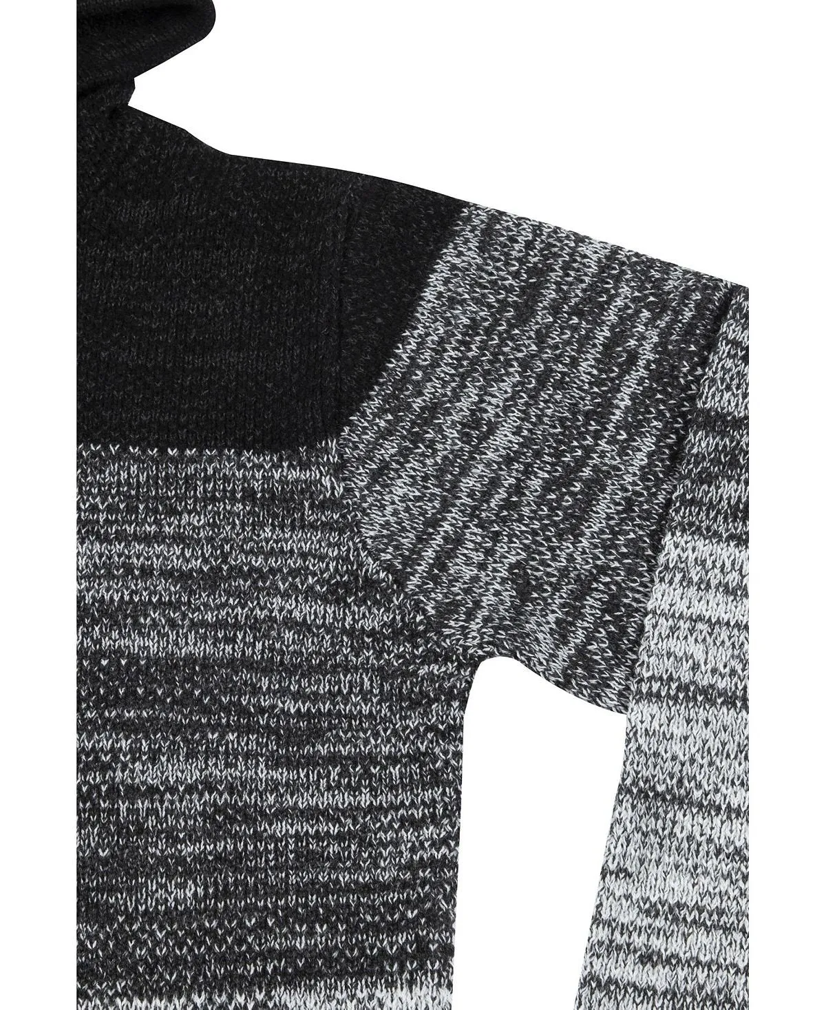Men's X-Ray Color Block Hooded Sweater, White