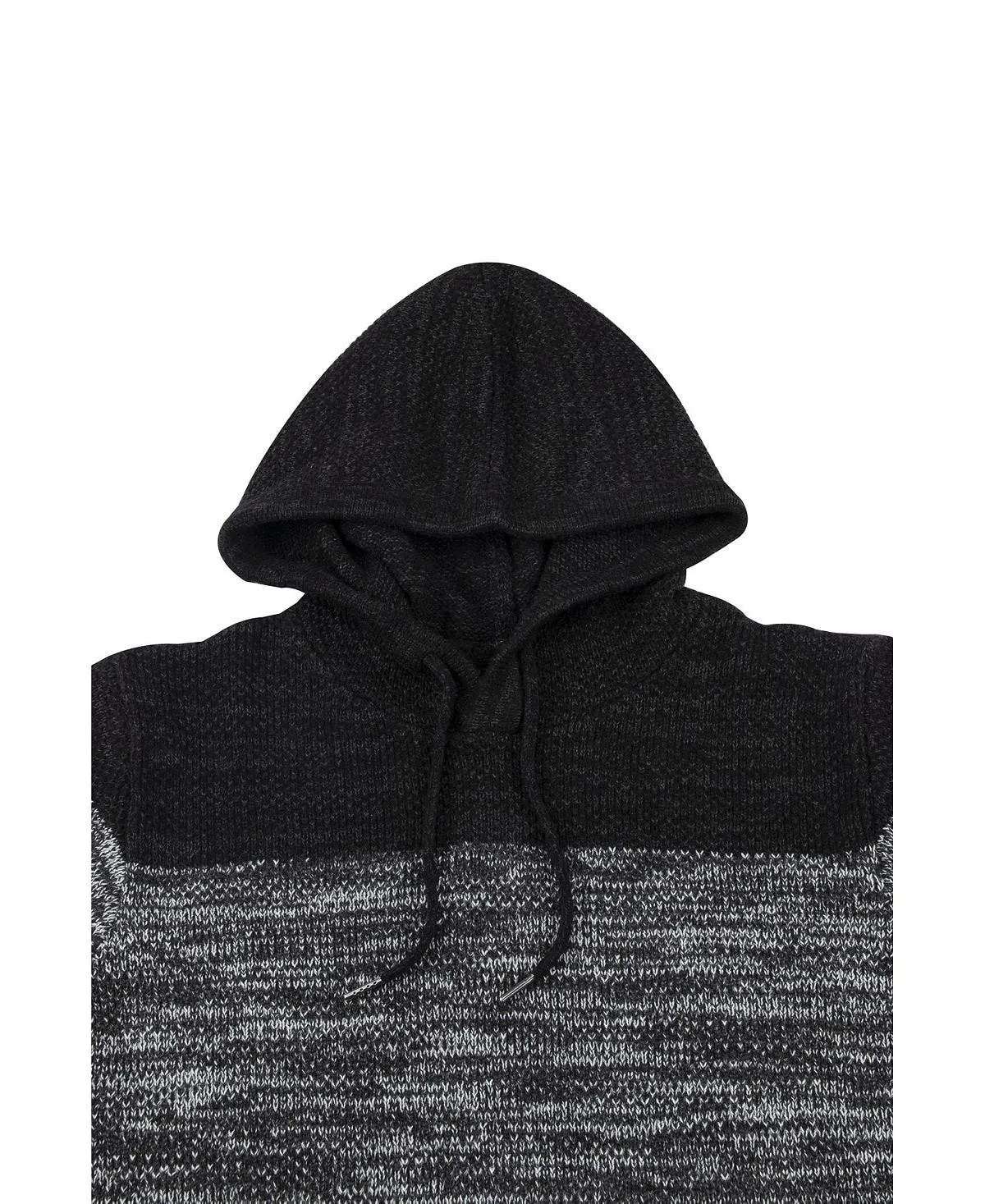 Men's X-Ray Color Block Hooded Sweater, White