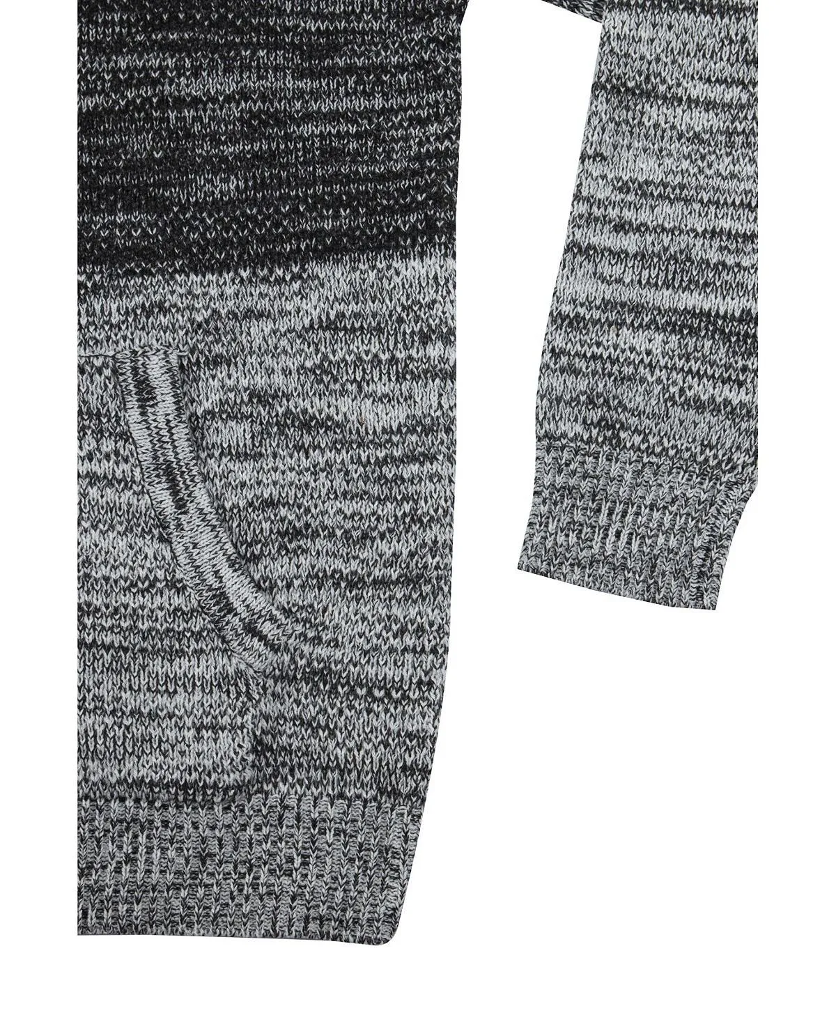 Men's X-Ray Color Block Hooded Sweater, White