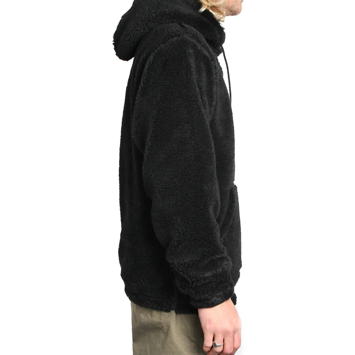 Mirrored Flag Logo Polar Fleece Hooded Pullover