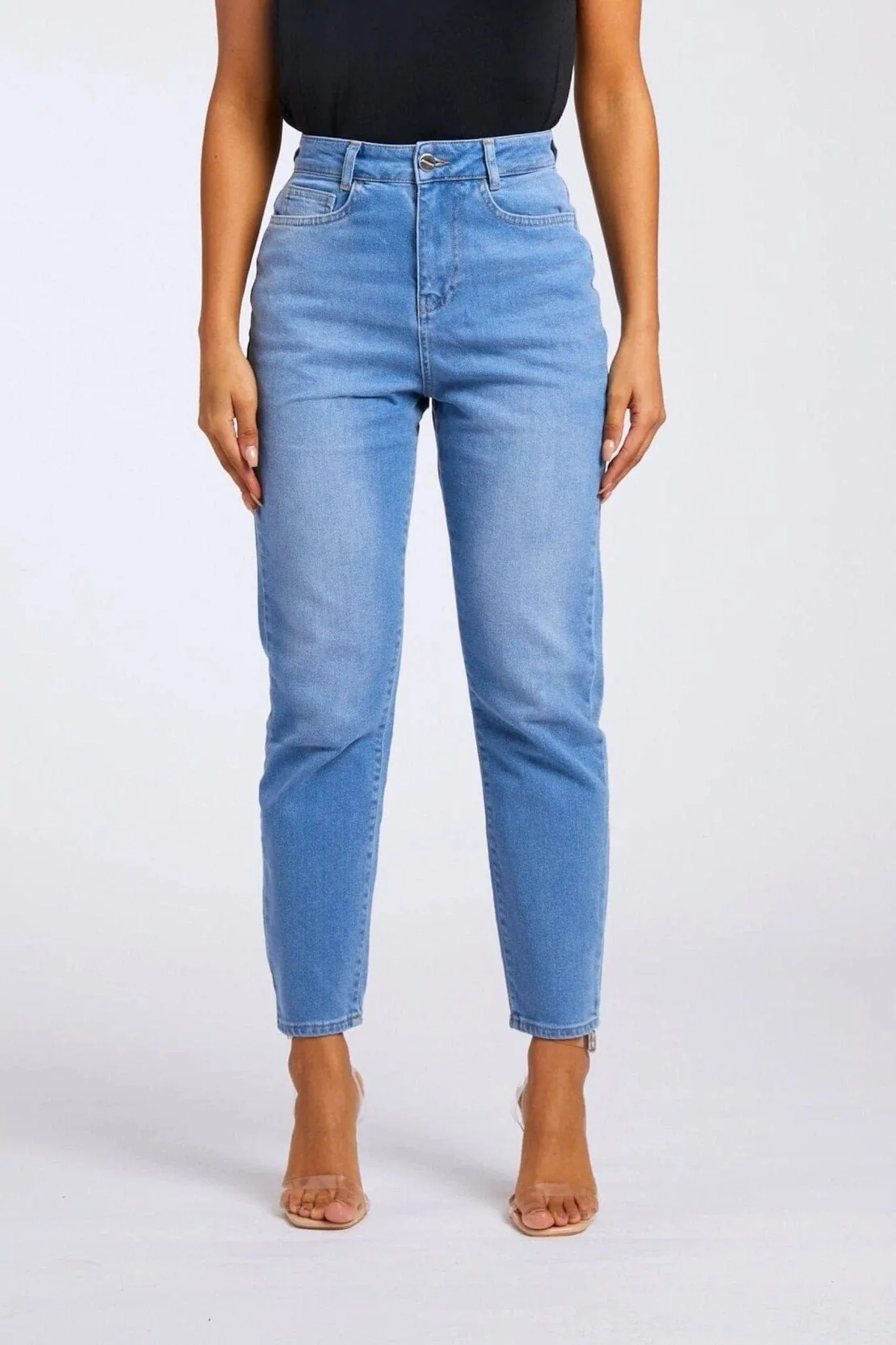 MOM JEANS - VINTAGE BLUE WASH