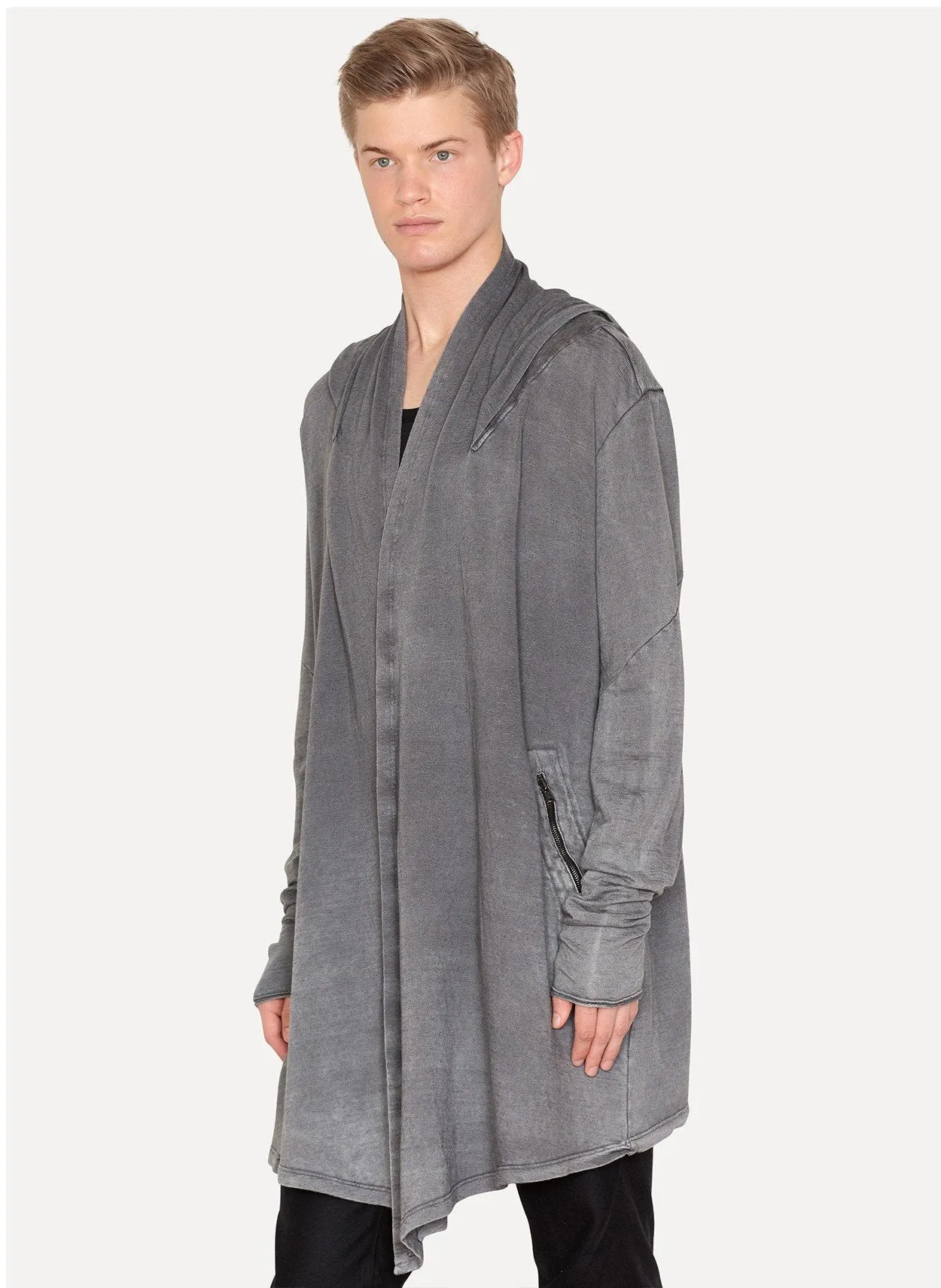 Negative Linen Sweat Over Cardigan