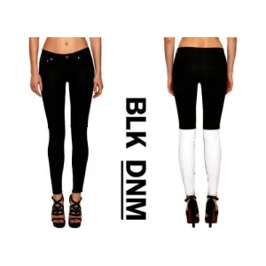 NWT -BLK DNM NYC 'Jeans 26' Empire Leg Coated Skinny Jeans  - Size 26/30