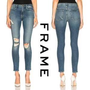 NWT- Frame Denim 'Le High Skinny' Stretch Jeans RRP $365 -Size 26