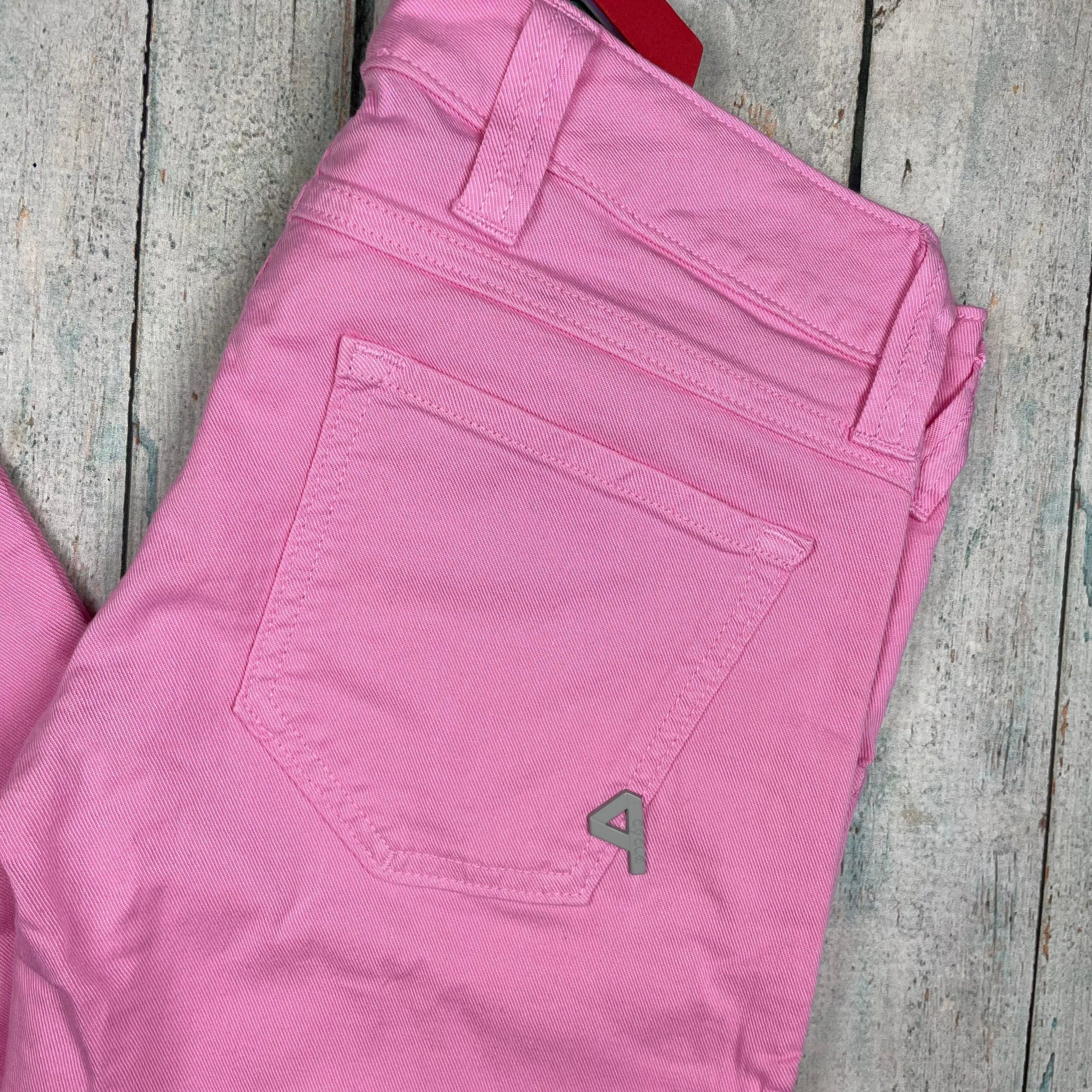 NWT - Ladies  Italian Made Cycle 'Skinny' Bubblegum Pink Jeans - Size 30
