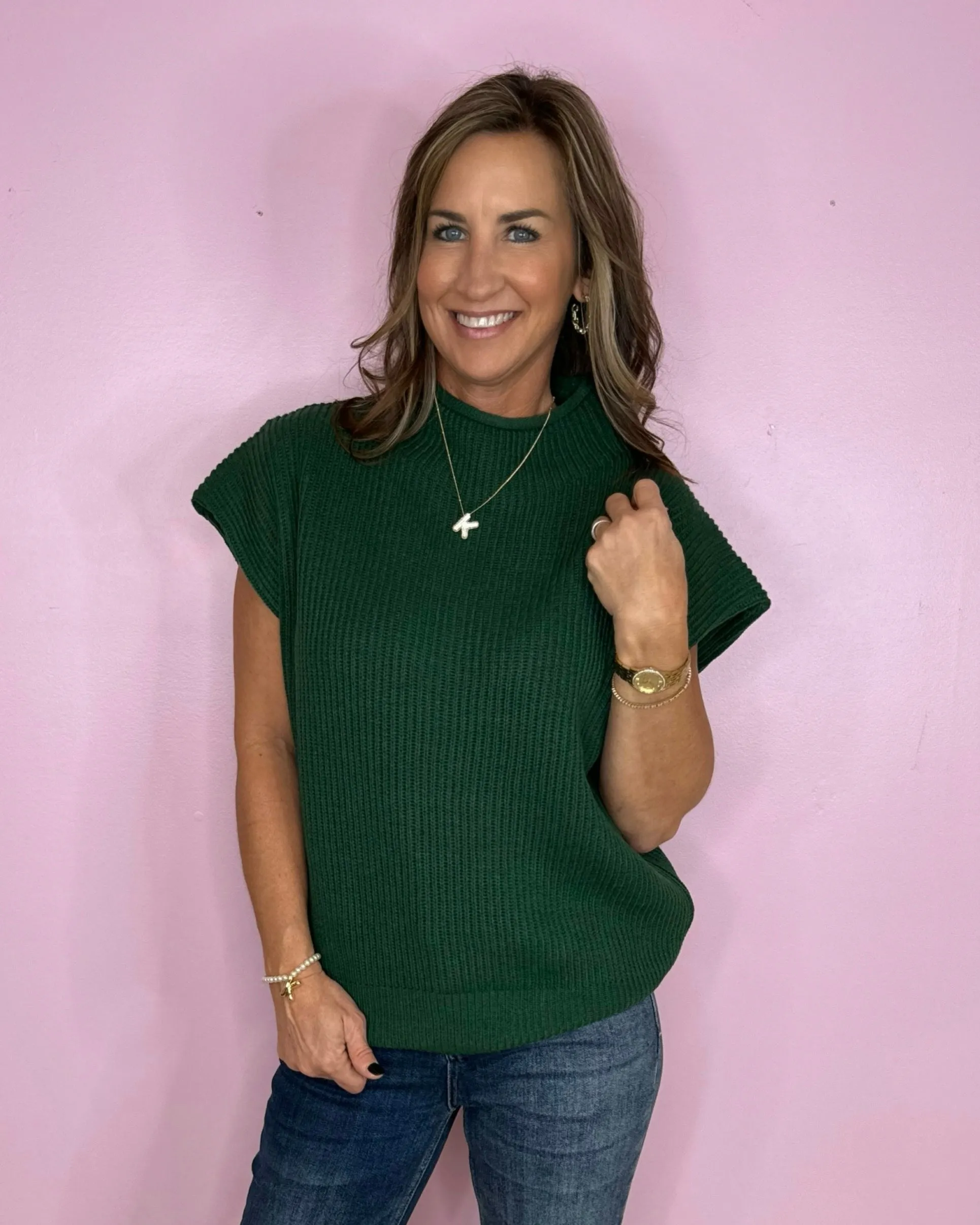 On To Better Things Knit Mock Neck Sweater Top ( 4 Colors )