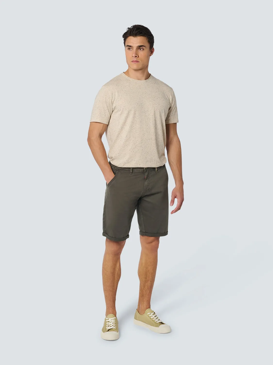 Short Chino Garment Dyed Twill Stretch | Motorblack
