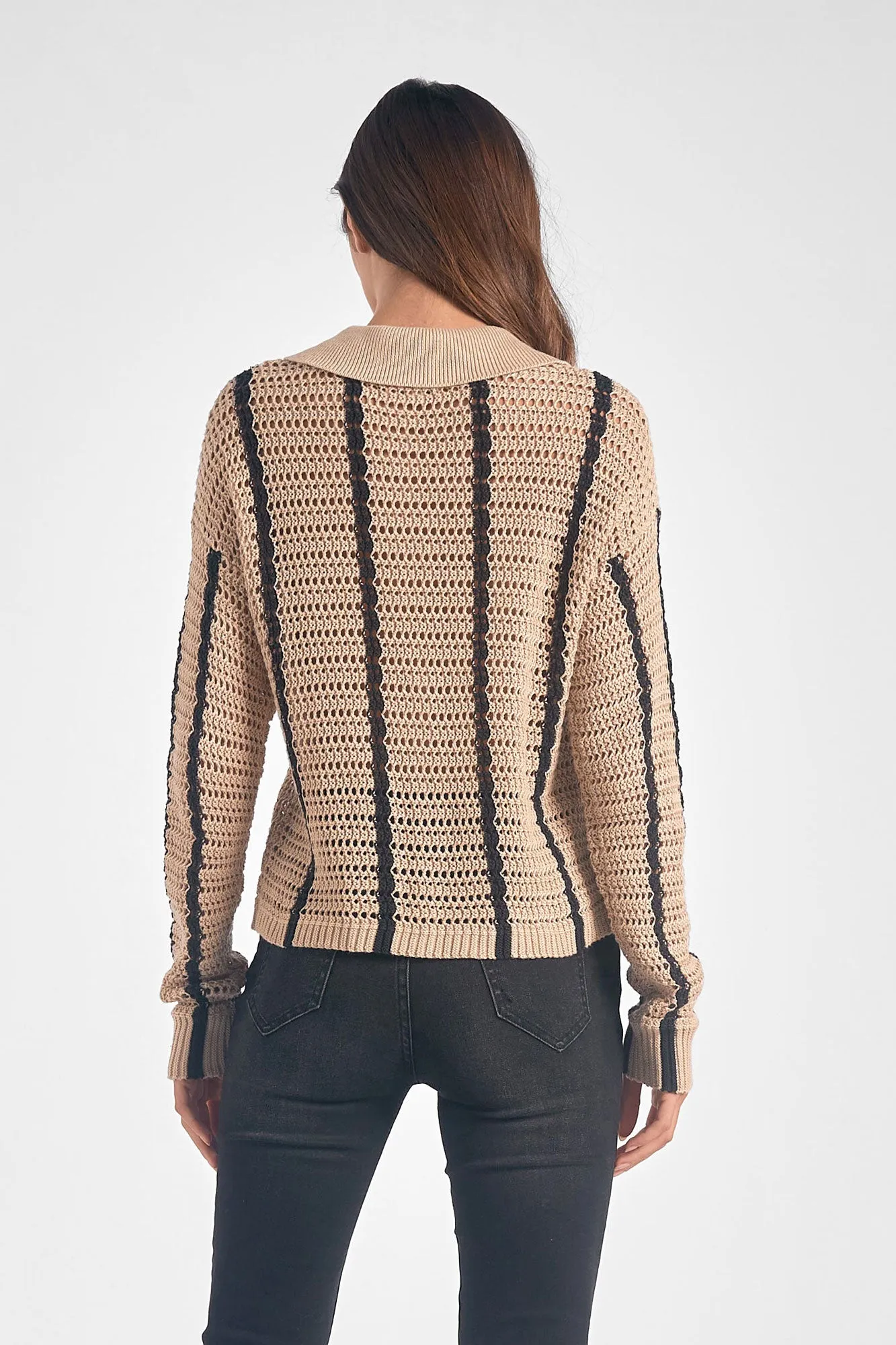 Sweater Vnk Btn Down
