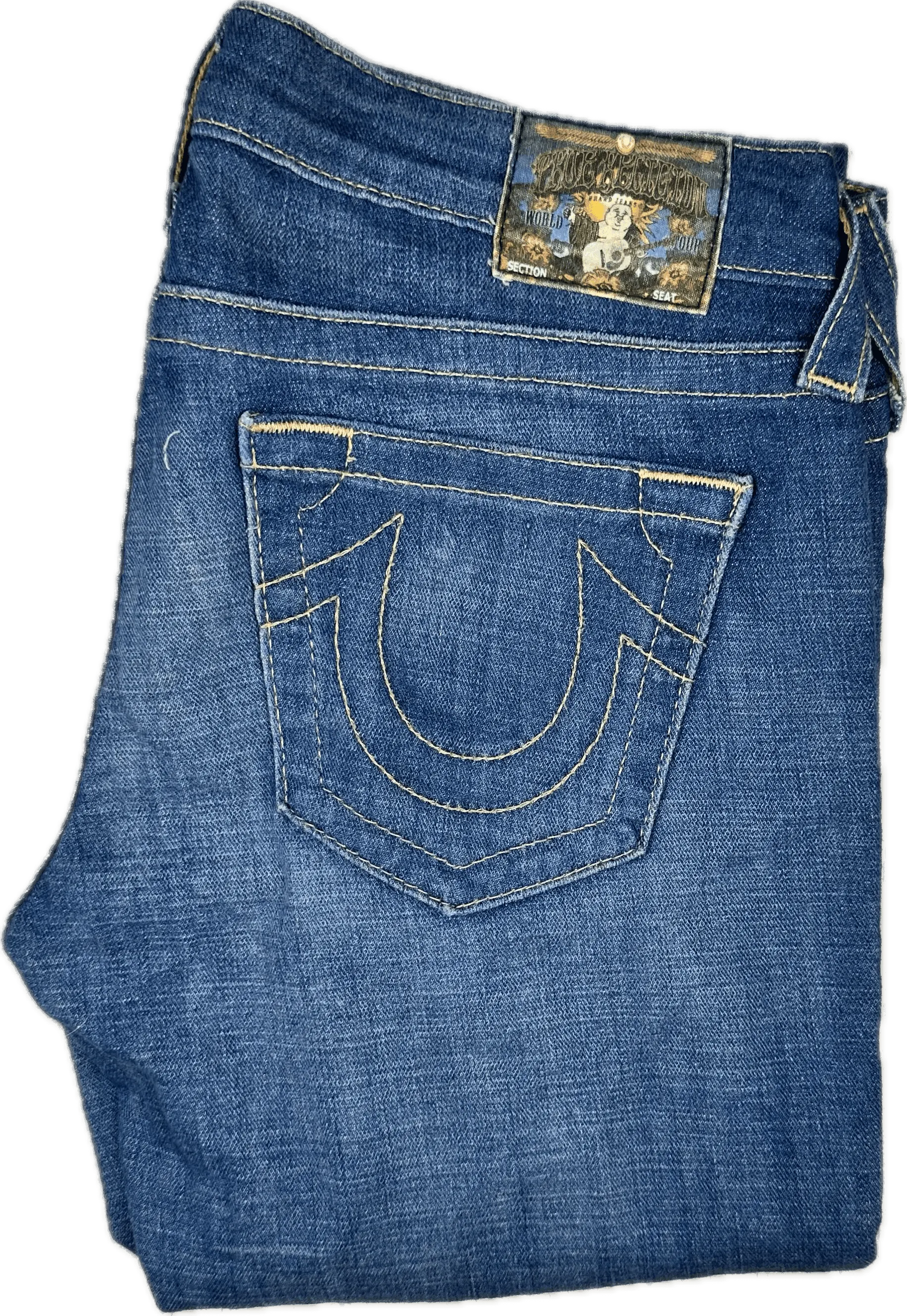 True Religion 'Johnny' Straight Bootcut Jeans- Size 28