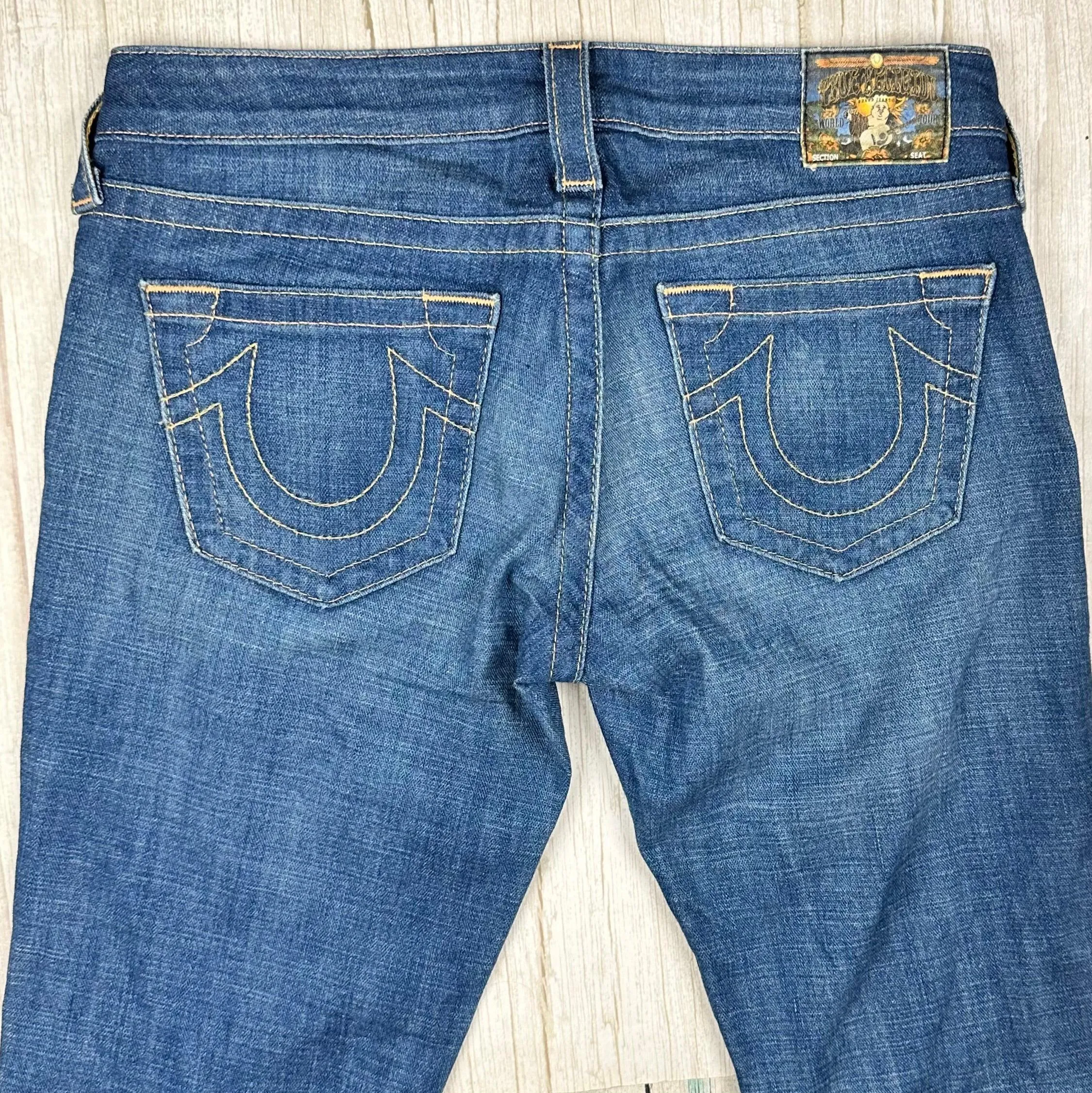 True Religion 'Johnny' Straight Bootcut Jeans- Size 28