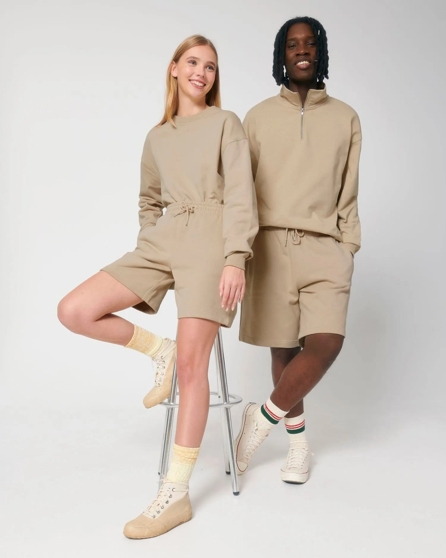 Unisex Organic Dry-Feel Jogger Shorts - 400 g/m² | Boarder Dry Jogging shorts STBU944