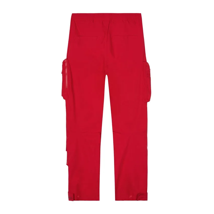 Utility Windbreaker Pants - Red