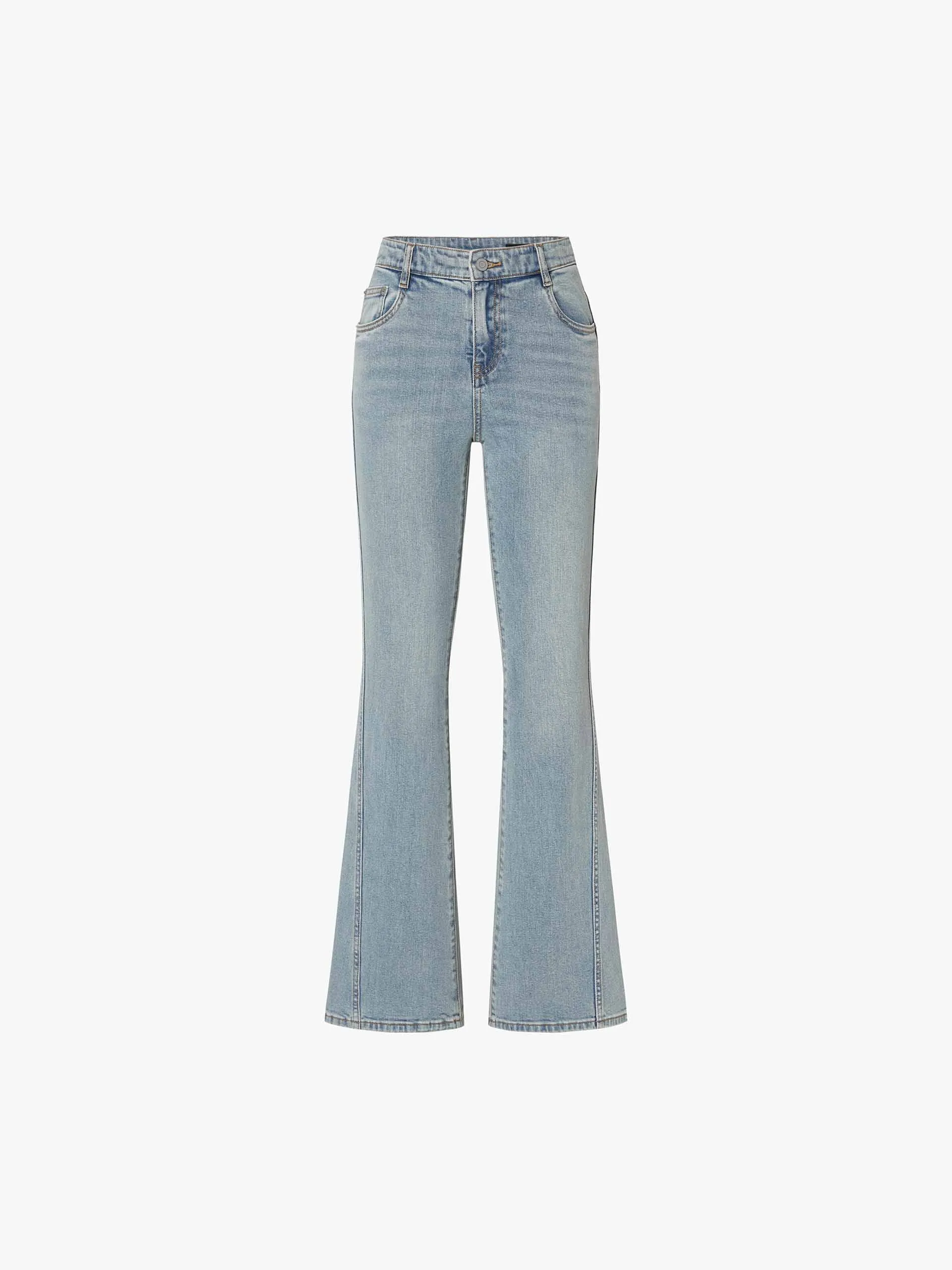 Vintage Washed Flared Jeans