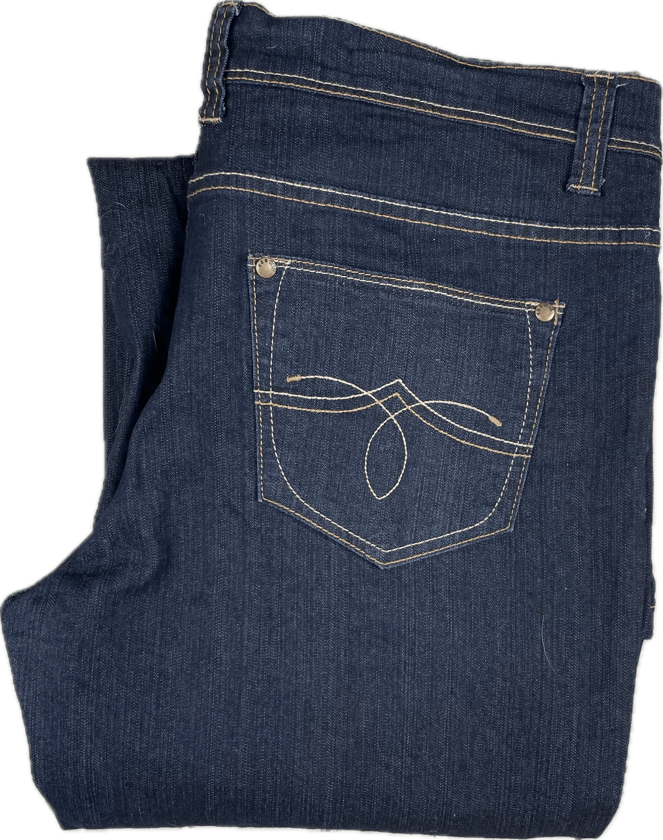 Yes Yes Jeans Italy Mid Waist Bootflare Jeans - Size 16