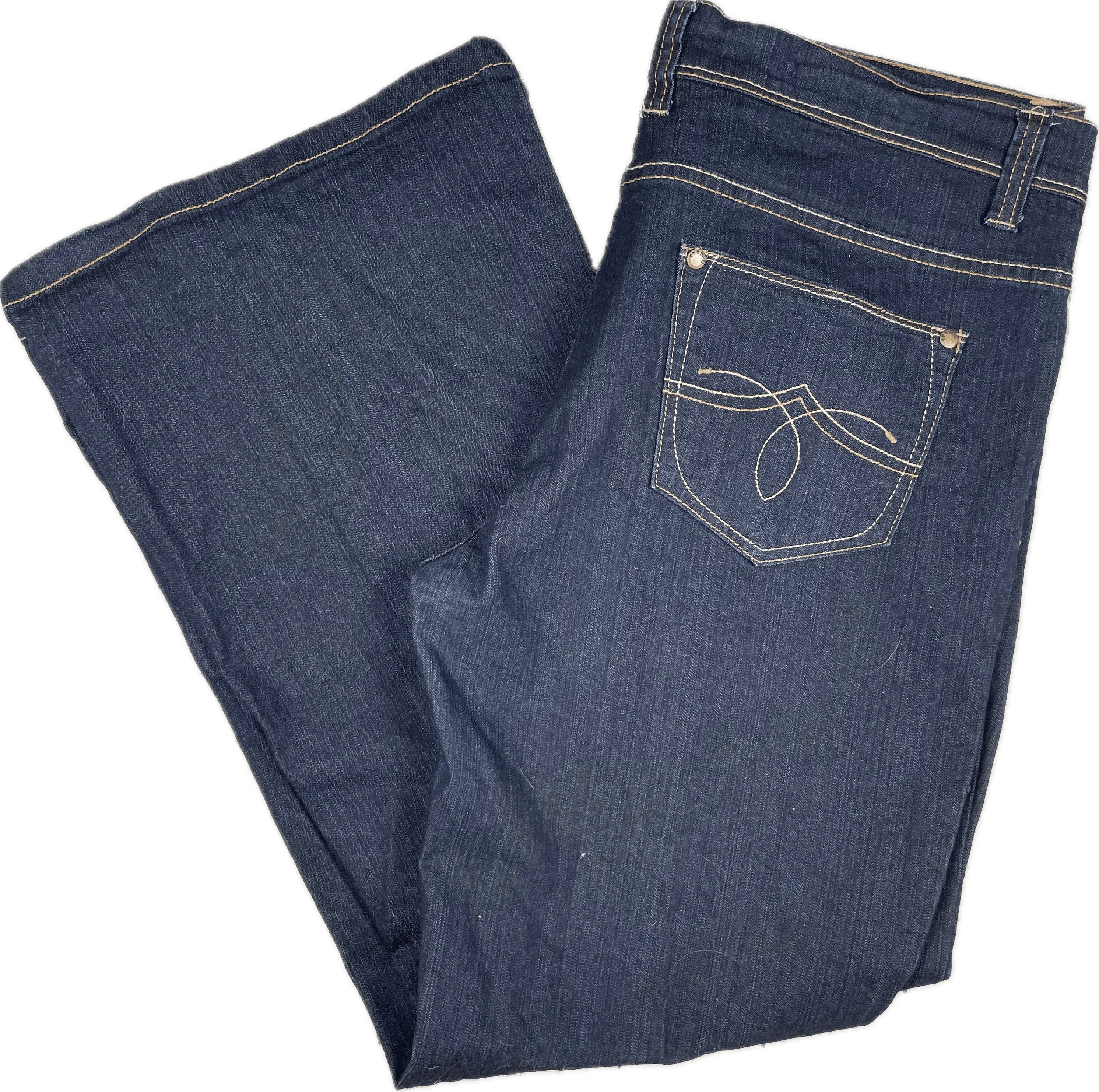 Yes Yes Jeans Italy Mid Waist Bootflare Jeans - Size 16
