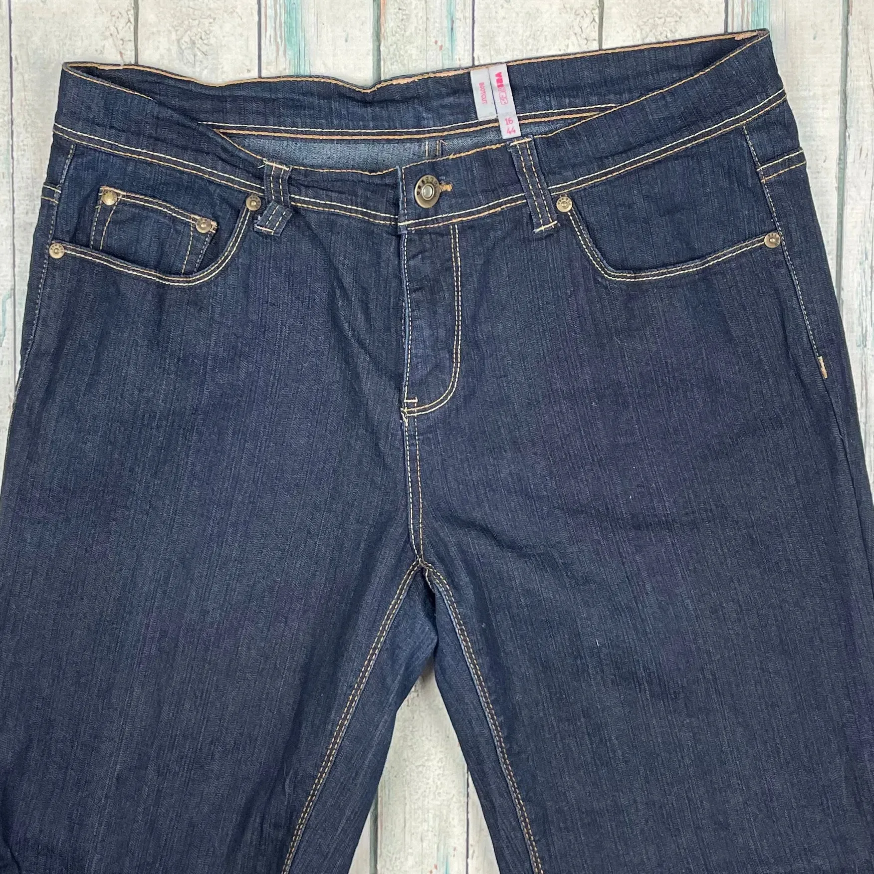 Yes Yes Jeans Italy Mid Waist Bootflare Jeans - Size 16