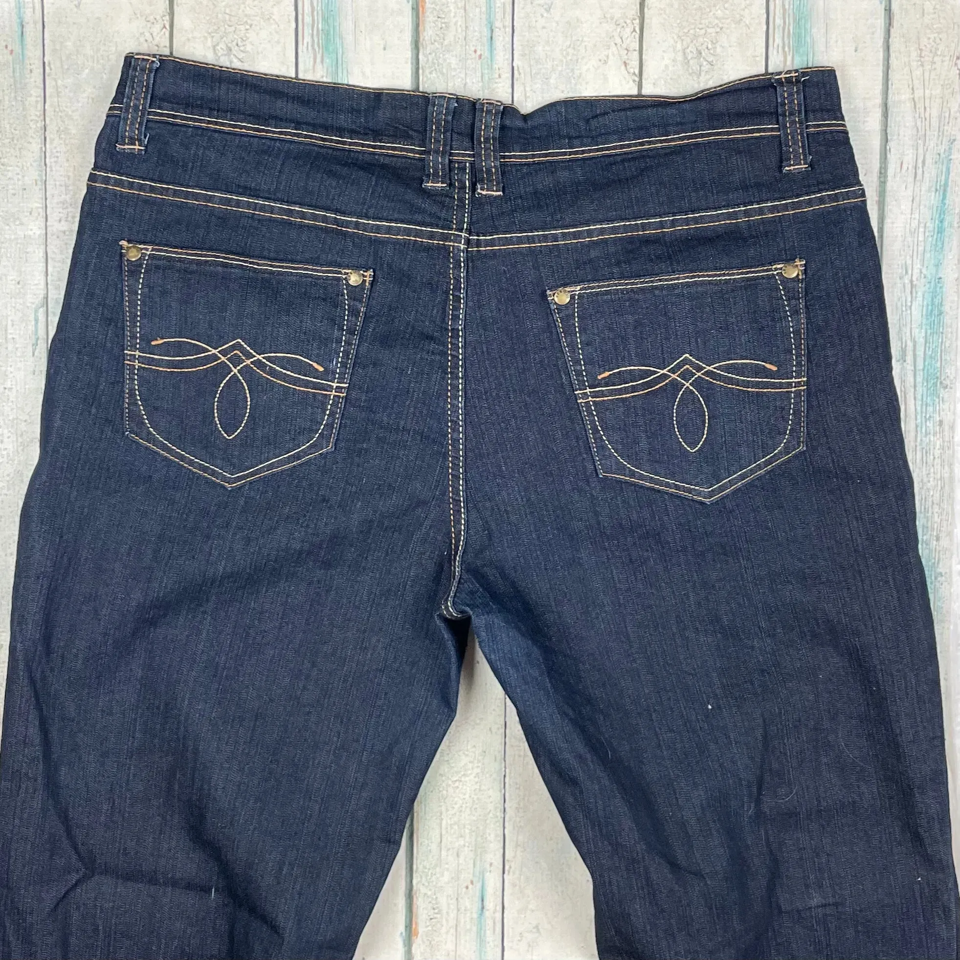 Yes Yes Jeans Italy Mid Waist Bootflare Jeans - Size 16